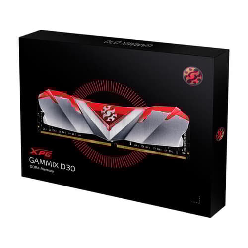 Adata XPG Gammix D30 16GB (16GBx1) DDR4 3000MHz Desktop RAM (Red)