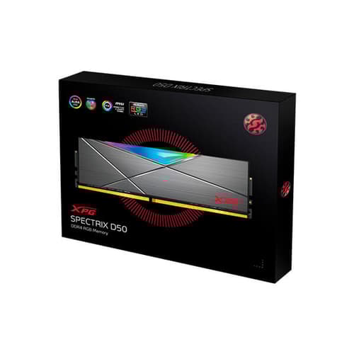 Adata XPG Spectrix D50 16GB (16GBx1) DDR4 3200MHz RGB RAM (Tungsten Grey)