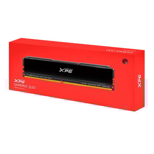Adata XPG Gammix D20 8GB (8GBx1) DDR4 3200MHz Desktop RAM (Black)