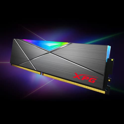Adata Spectrix D50 RGB 32GB (32GBx1) DDR4 3600MHz Desktop RAM (Tungsten Grey)