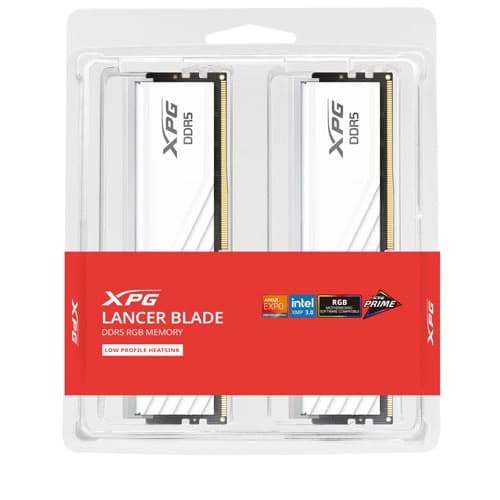 Adata XPG Lancer Blade RGB White 32GB (16GBx2) 6000MHz CL48 DDR5 RAM