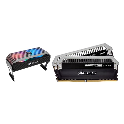 Corsair Dominator Platinum 16GB (8GBx2) DDR4 3600MHz Desktop Memory With Airflow Platinum RGB Cooling Fan