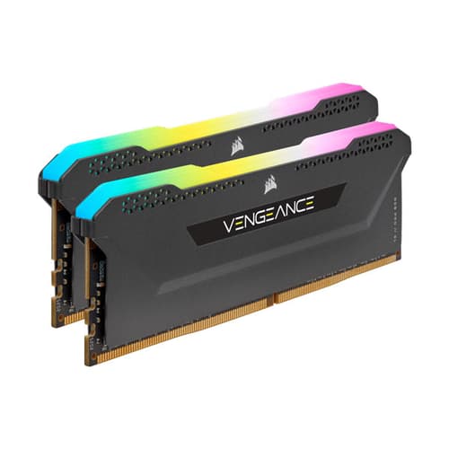 Corsair CMH32GX4M2E3200C16 Desktop Ram VENGEANCE RGB PRO SL Series 32GB (16GBx2) DDR4 3200MHz Black