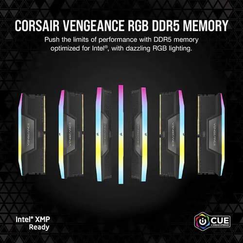Corsair Vengeance RGB 32GB (16GBx2) DDR5 5200MHz Desktop RAM