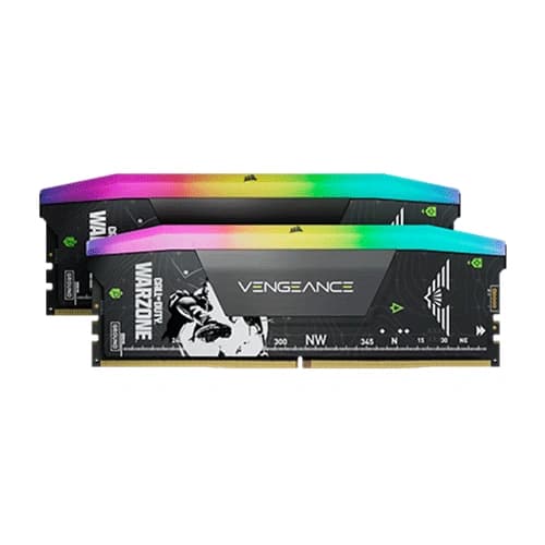 Corsair Vengeance RGB Grey 32GB (16GBx2) 6000MHz CL30 DDR5 RAM, Call Of Duty Warzone