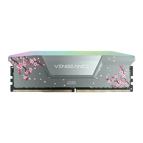 Corsair Vengeance RGB DDR5 Grey Cherry Blossom 32GB (16GB x 2) 6000MHz RAM