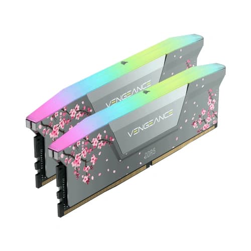 Corsair Vengeance RGB DDR5 Grey Cherry Blossom 32GB (16GB x 2) 6000MHz RAM