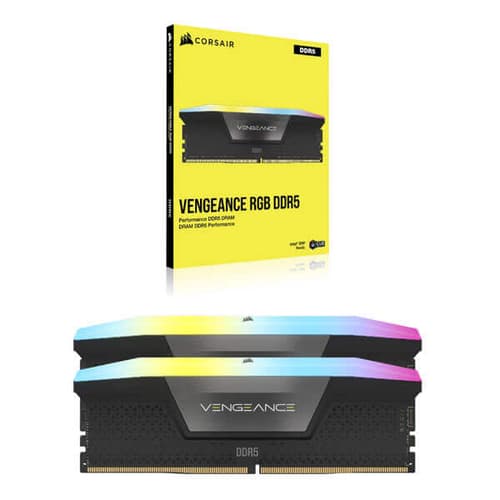 Corsair Vengeance RGB 32GB (16GBx2) DDR5 6400MHz Ram (Black)