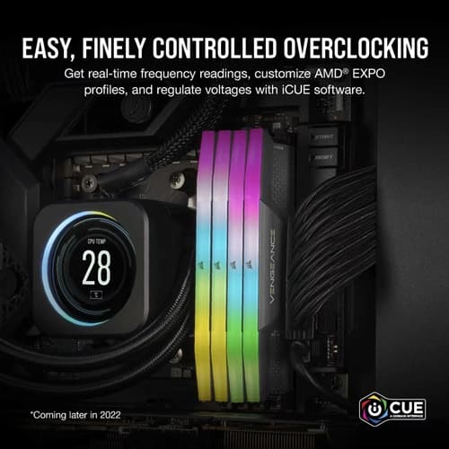 Corsair Vengeance RGB Grey 32GB (16GBx2) 6000MHz CL36 DDR5 RAM