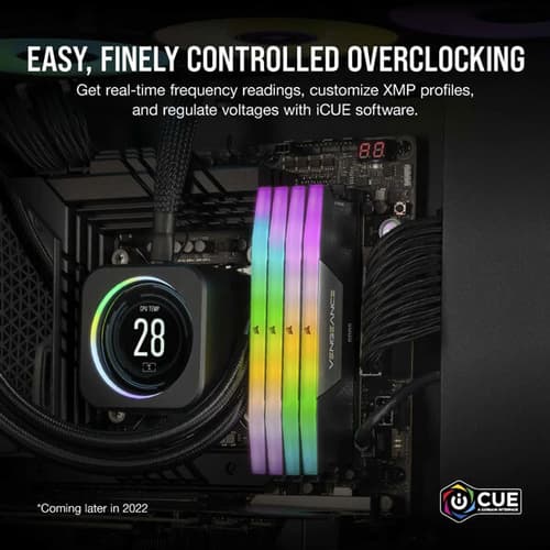 Corsair Vengeance RGB 32GB (16GBx2) DDR5 7200MHz Ram (Black)