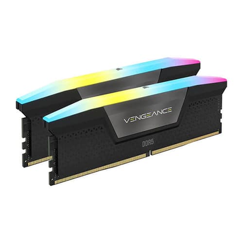 Corsair Vengeance RGB 64GB (32GBx2) DDR5 6000MHz Desktop Ram (Black)