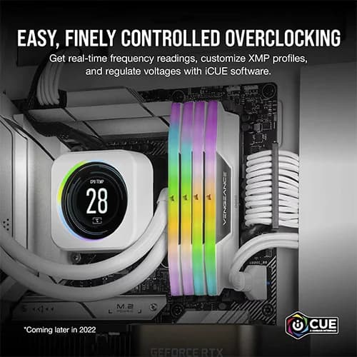 Corsair Vengeance RGB White 64GB (32GB x 2) 6000MHz DDR5 RAM