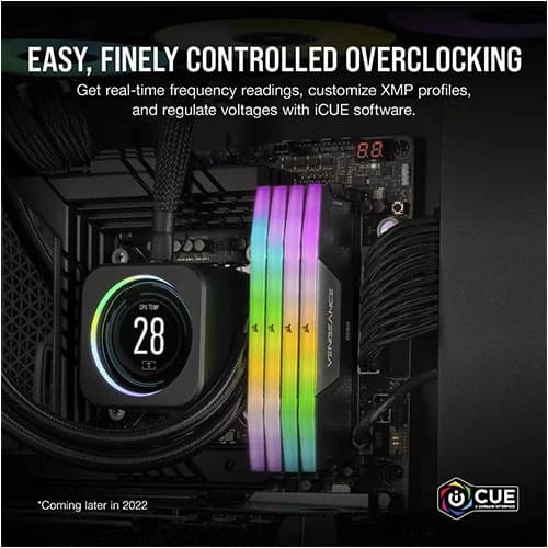 Corsair Vengeance RGB 96GB (48GBx2) 7200MHz CL40 DDR5 RAM