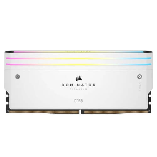 Corsair Dominator Titanium RGB DDR5 32GB (16GBx2) 6000MHz Desktop Ram (White)