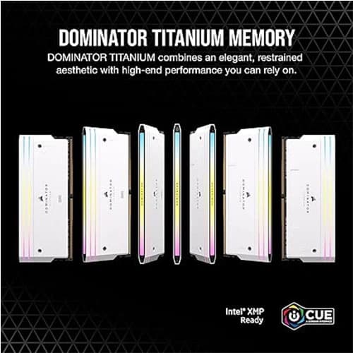Corsair Dominator Titanium RGB White 64GB (32GBx2) 6000MHz CL30 DDR5 RAM