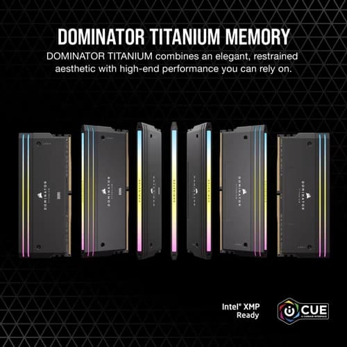CORSAIR Dominator Titanium RGB 64GB (32GB x 2) 6600MHz CL32 DDR5 RAM