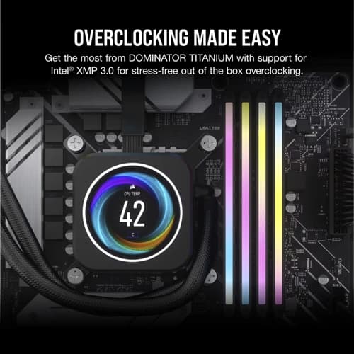 CORSAIR Dominator Titanium RGB 64GB (32GB x 2) 6600MHz CL32 DDR5 RAM