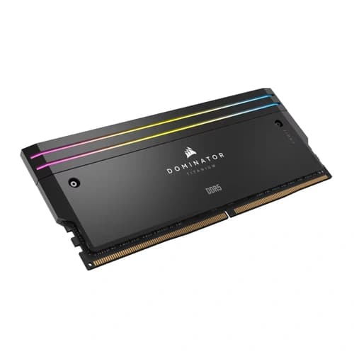 CORSAIR Dominator Titanium RGB 64GB (32GB x 2) 6600MHz CL32 DDR5 RAM