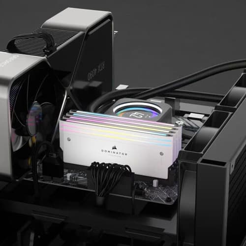 Corsair Dominator Titanium RGB DDR5 64GB (32GBx2) 6600MHz RAM (White)