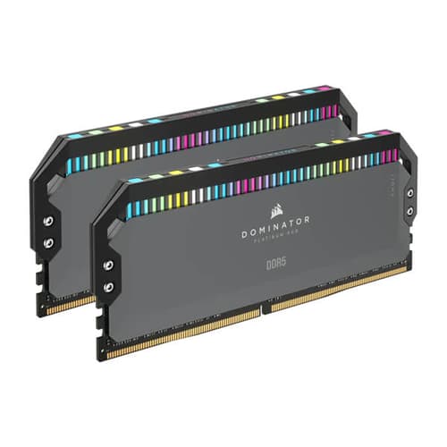 Corsair Dominator Platinum RGB DDR5 32GB (16GBx2) 5200MHz Desktop RAM (Cool Grey)