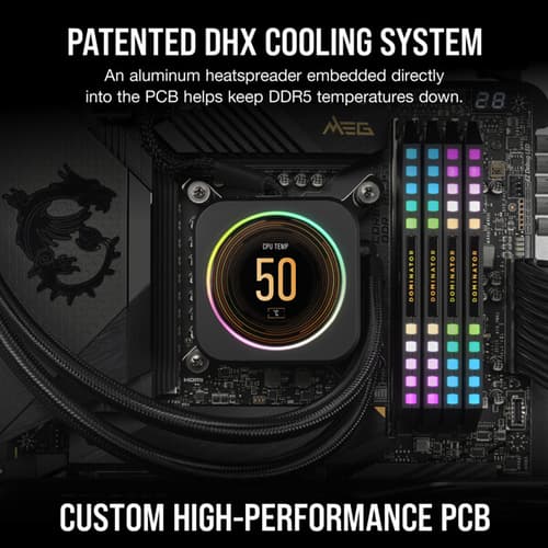Corsair Dominator Platinum RGB DDR5 32GB (16GBx2) 5600MHz RAM (Black)