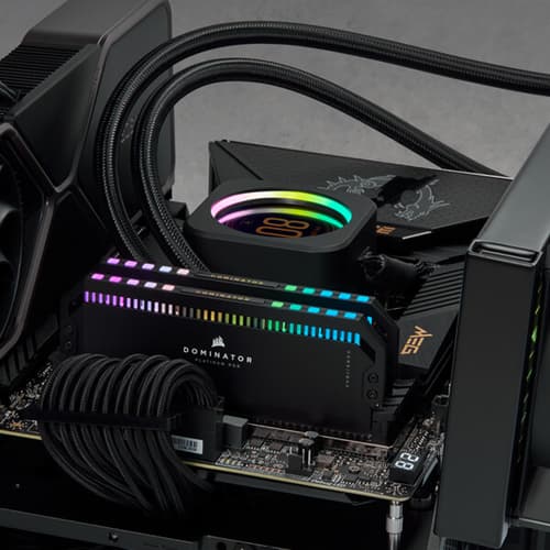 Corsair Dominator Platinum RGB DDR5 32GB (16GBx2) 5600MHz RAM (Black)