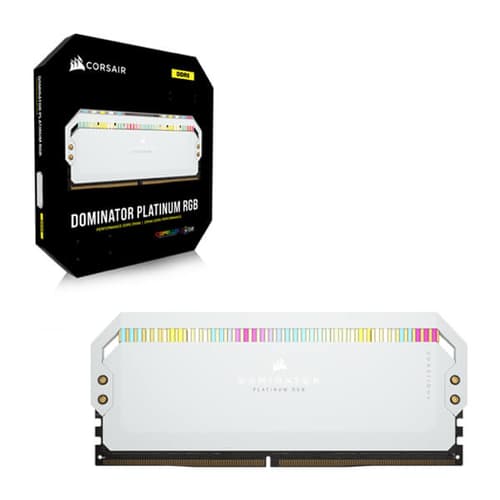 Corsair Dominator Platinum RGB DDR5 32GB (16GBx2) 5600MHz RAM (White)