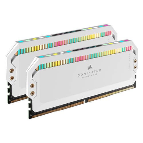 Corsair Dominator Platinum RGB DDR5 32GB (16GBx2) 5600MHz RAM (White)