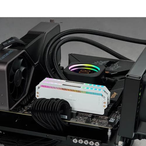 Corsair Dominator Platinum RGB 32GB (16GBx2) DDR5 6200MHz Desktop RAM (White)