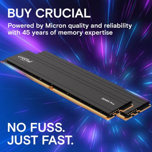 Crucial Pro 32GB (16GBx2) DDR5 5600MHz Desktop RAM