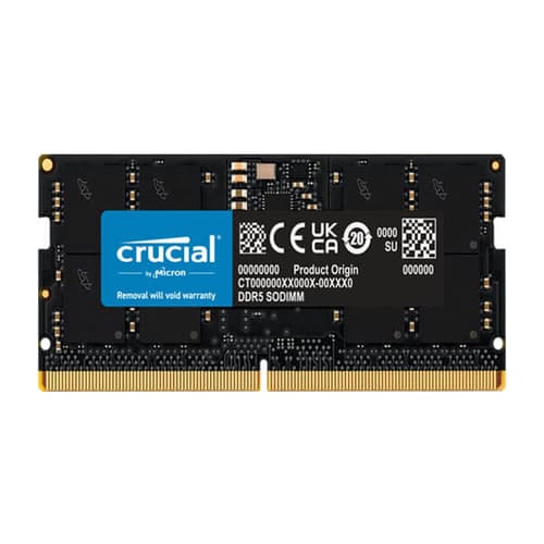 Crucial 16GB (16GBx1) DDR5 4800MHz Laptop RAM
