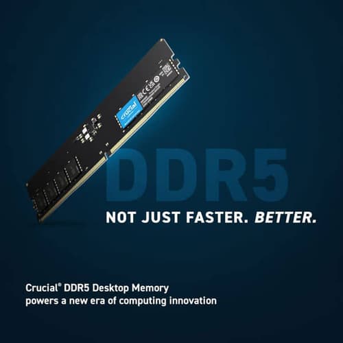 Crucial 32GB (32GBx1) DDR5 4800MHz Desktop RAM