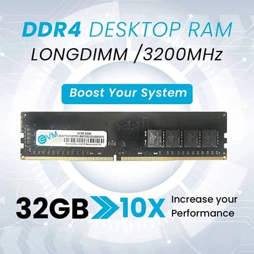 EVM 32GB 3200MHz CL15 DDR4 RAM