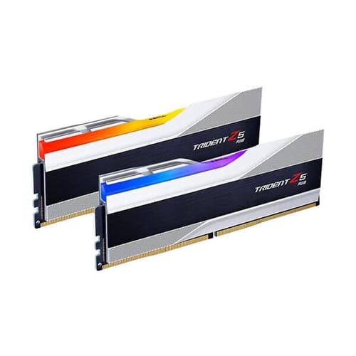 G.Skill Trident Z5 RGB 64GB (32GBx2) DDR5 6000MHz Desktop RAM (Metallic Silver)