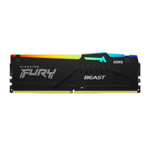 Kingston FURY Beast RGB 32GB (32GBx1) DDR5 5600MHz Black Desktop RAM