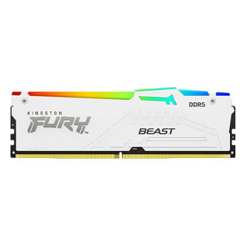 Kingston Fury Beast RGB EXPO 64GB(32GBx2) DDR5 6000MHz Desktop RAM (White)