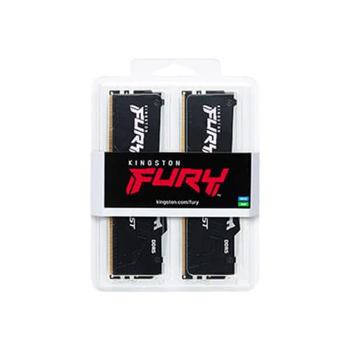 Kingston Fury Beast RGB 32GB (16GBx2) DDR5 6000MHz Desktop RAM (Black)