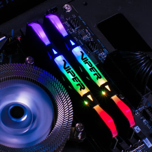 Patriot Viper RGB 16GB (8GBx2) DDR4 3600MHz Black