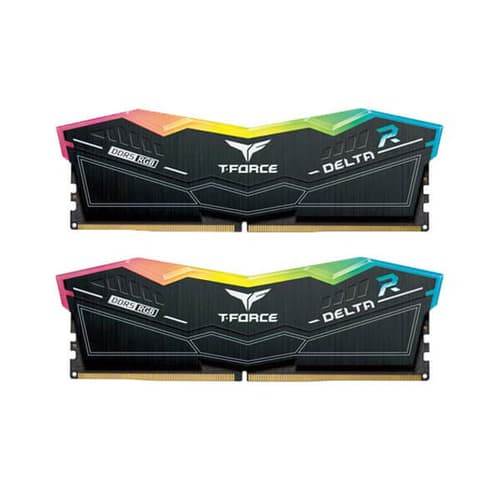 TeamGroup T-Force Delta RGB 32GB (16GBx2) DDR5 6400MHz Desktop RAM (Black)