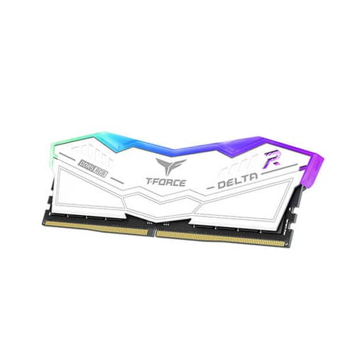 Teamgroup T-Force Delta RGB 32GB (16GBx2) DDR5 5200MHz Desktop RAM (White)