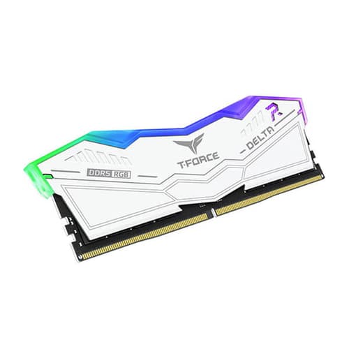 Teamgroup T-Force Delta RGB 32GB (16GBx2) DDR5 5200MHz Desktop RAM (White)