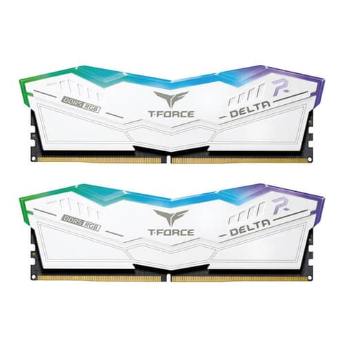 Teamgroup T-Force Delta RGB 32GB (16GBx2) DDR5 5200MHz Desktop RAM (White)