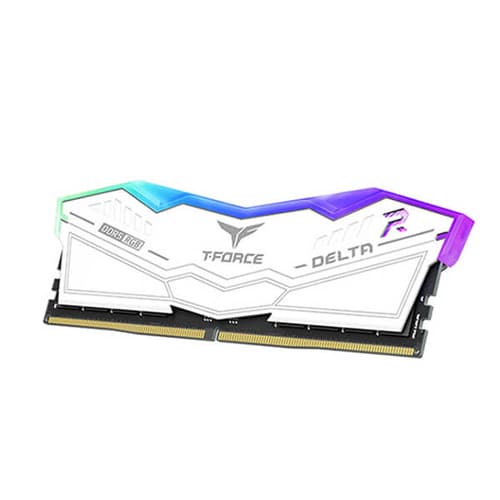 Teamgroup T-Force Delta RGB 32GB (16GBx2) DDR5 6400MHz Desktop RAM (White)