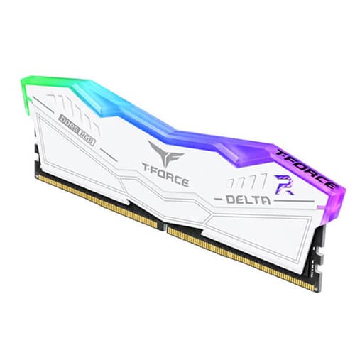 Teamgroup T-Force Delta RGB 32GB (16GBx2) DDR5 6400MHz Desktop RAM (White)