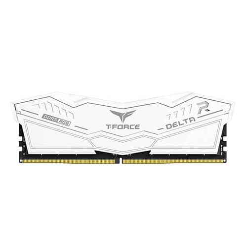 Teamgroup T-Force Delta RGB 32GB (16GBx2) DDR5 6400MHz Desktop RAM (White)