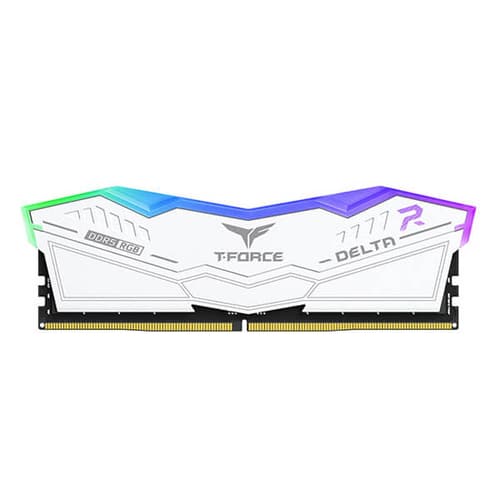 TeamGroup T-Force Delta RGB 32GB (16GBx2) DDR5 6400MHz Desktop RAM (White)