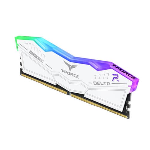 TeamGroup T-Force Delta RGB 32GB (16GBx2) DDR5 6400MHz Desktop RAM (White)