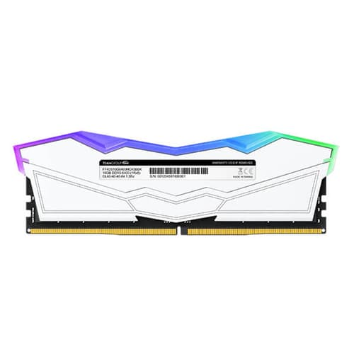 TeamGroup T-Force Delta RGB 32GB (16GBx2) DDR5 6400MHz Desktop RAM (White)