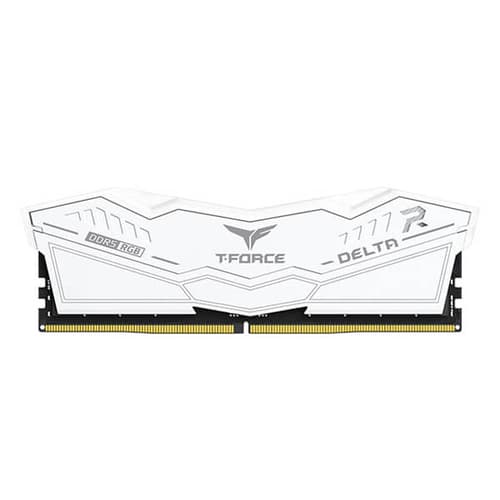 TeamGroup T-Force Delta RGB 32GB (16GBx2) DDR5 6400MHz Desktop RAM (White)