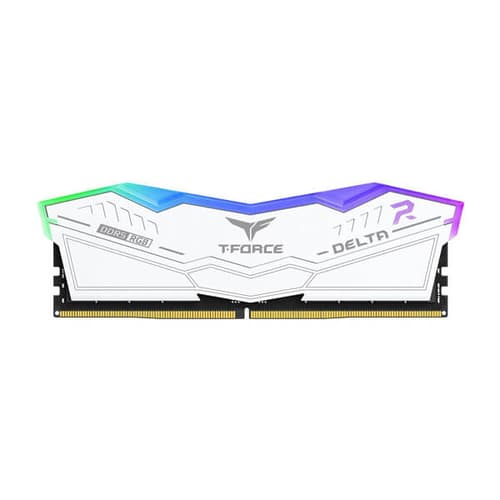 TeamGroup T-Force Delta RGB 64GB (32GBx2) DDR5 5200MHz Desktop RAM (White)